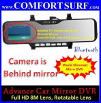 Car Mirror Rearview Full HD DVR CCTV 2.7" LCD Screen Camera Camcorder with Build in Bluetooth